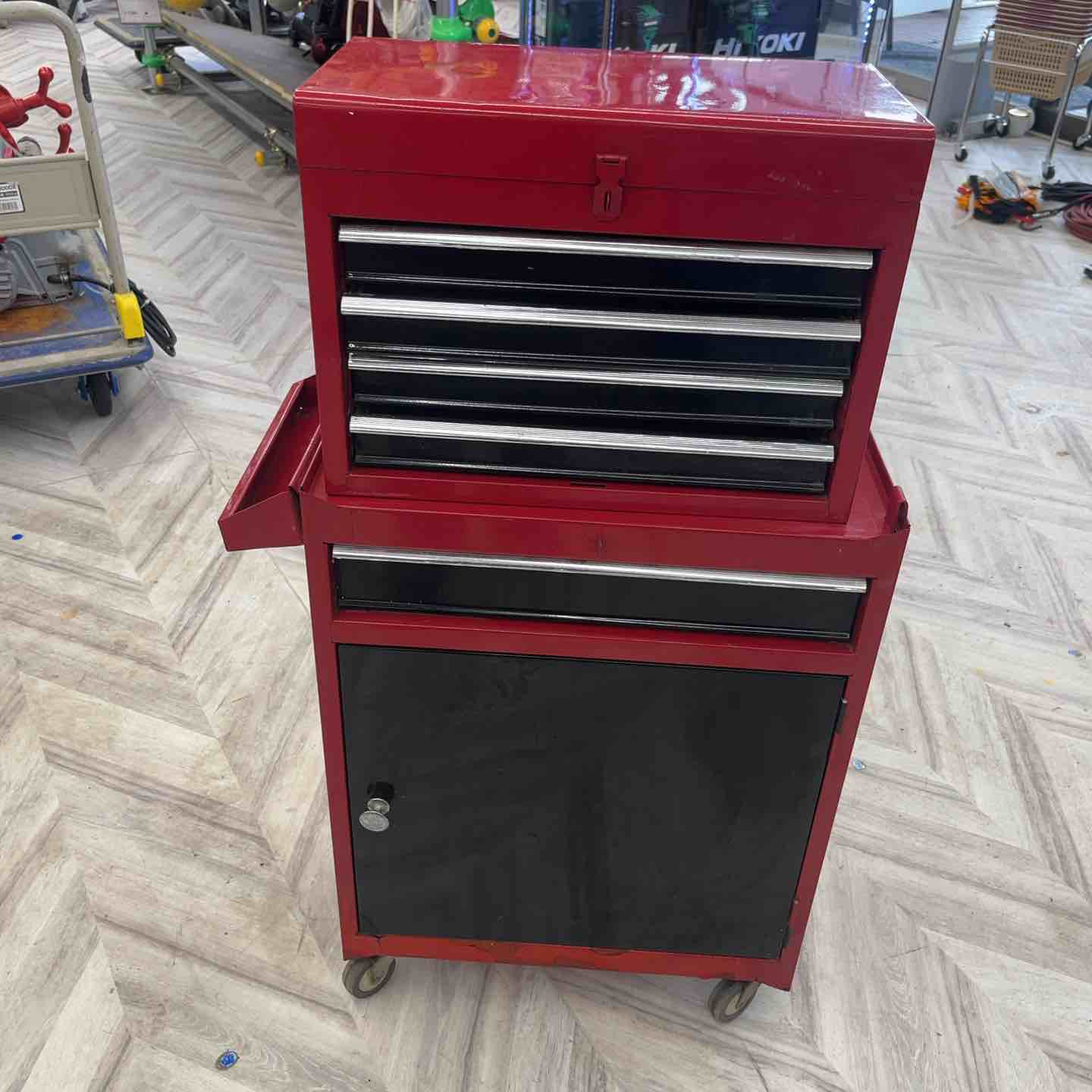 店頭受取り限定】 赤 キャビネット ツールボックス TOOL BOX【越谷店 