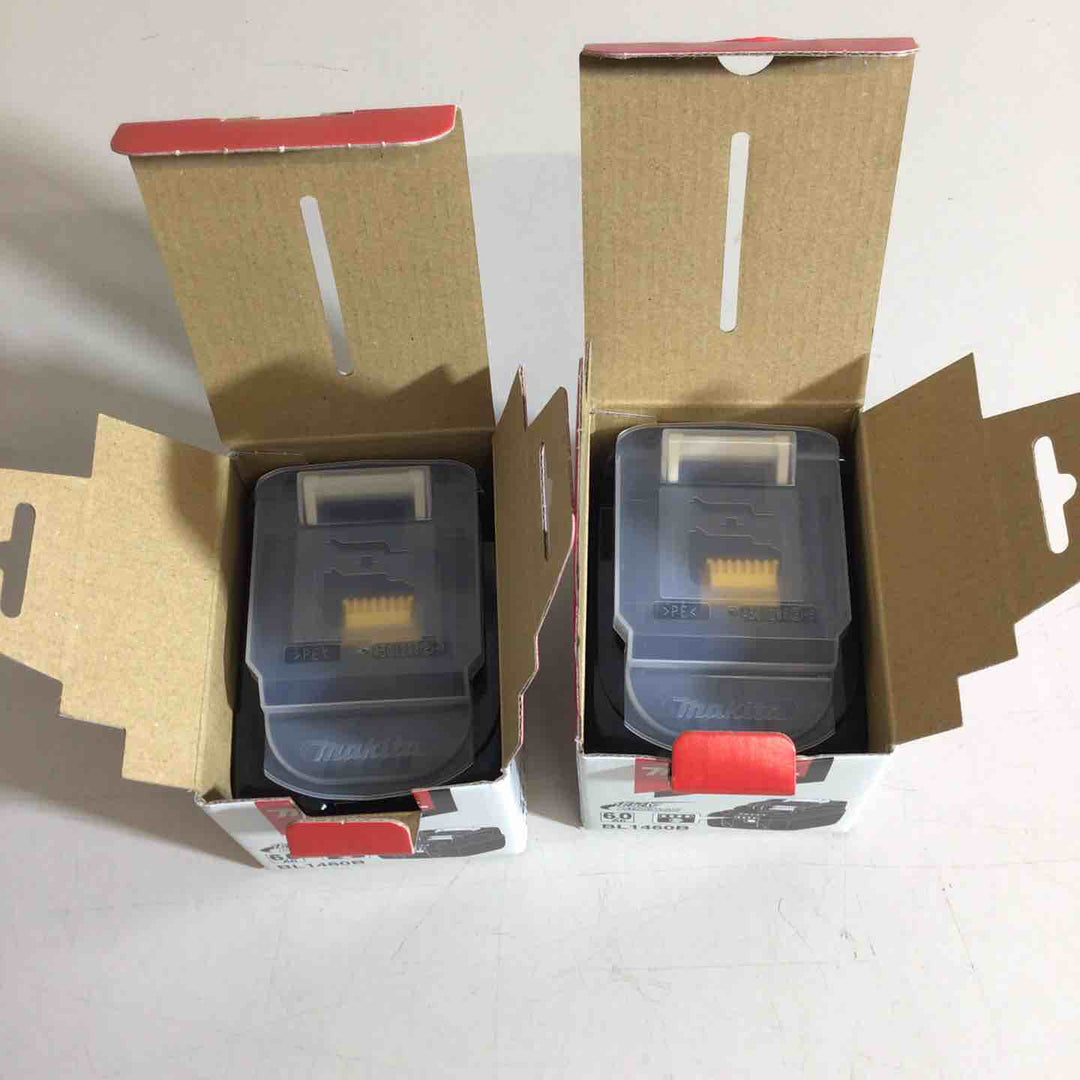 【未使用品】★純正品★マキタ(makita) リチウムイオンバッテリー 14.4V/6.0Ah BL1460B 2個セット【戸田店】