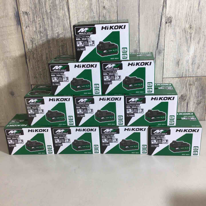 【未使用品】★純正品★ハイコーキ(HIKOKI ※旧:日立工機) リチウムイオンバッテリー 36V/2.5Ah BSL36A18X 10個セット【戸田店】