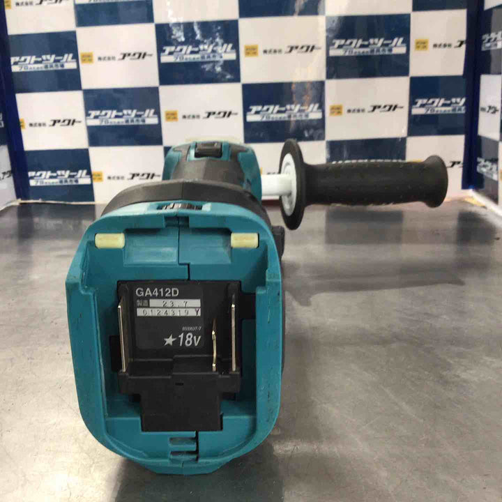 ★マキタ(makita) 100mmコードレスディスクグラインダ GA412DRGX【草加店】