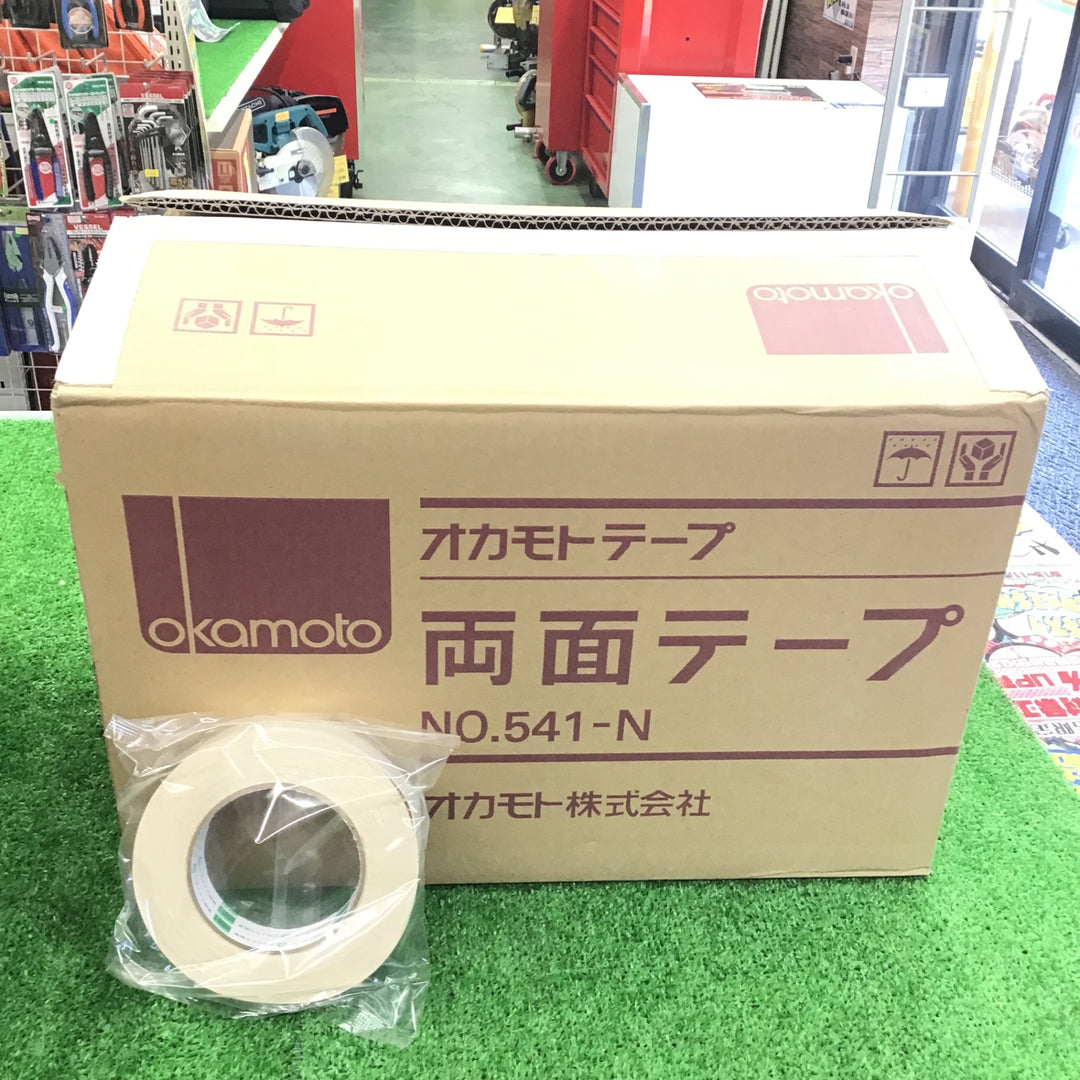 オカモト OKAMOTO 両面テープ 541-N 60巻 25mm×15m【桶川店】