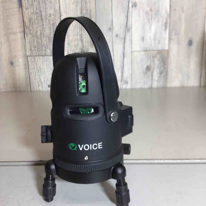【中古品】◇VOICE レーザー墨出し器 フルライングリーンレーザー Model-G8 バッテリー2個 受光器三脚なし【戸田店】