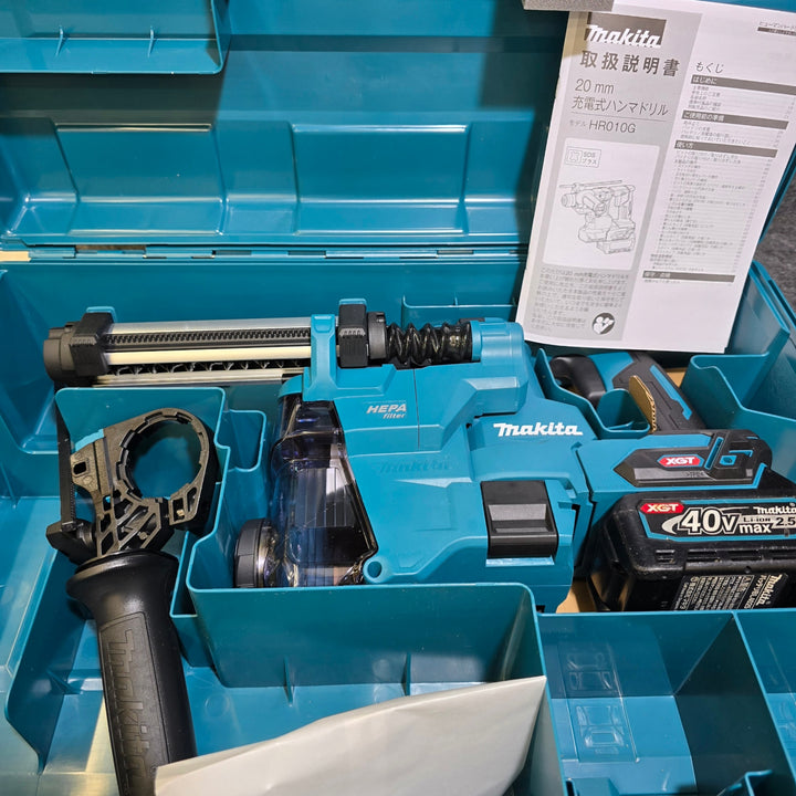 【本体未使用品+中古40Vmaxバッテリ1個付き!】マキタ(makita) コードレスハンマドリル HR010GZK【桶川店】