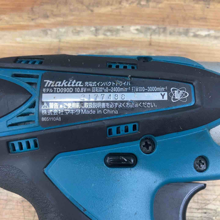 【中古品】☆マキタ(makita) コードレスインパクトドライバー TD090DWX 10.8V フルセット【柏店】