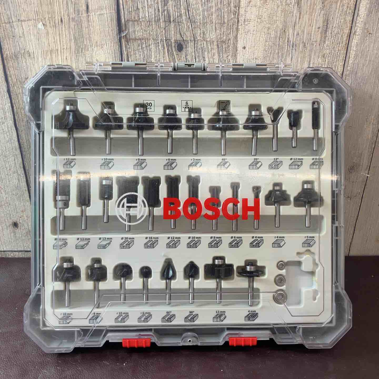 中古品】ボッシュ(BOSCH) ルーター・トリマービットセット(30種・30本