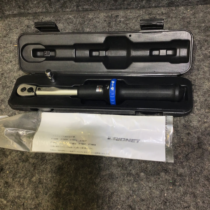【中古品】シグネット(SIGNET) 1/4" トルクレンチ 5-25N・m #71008 ※3/8sqへの変換アダプタのおまけつき!【桶川店】