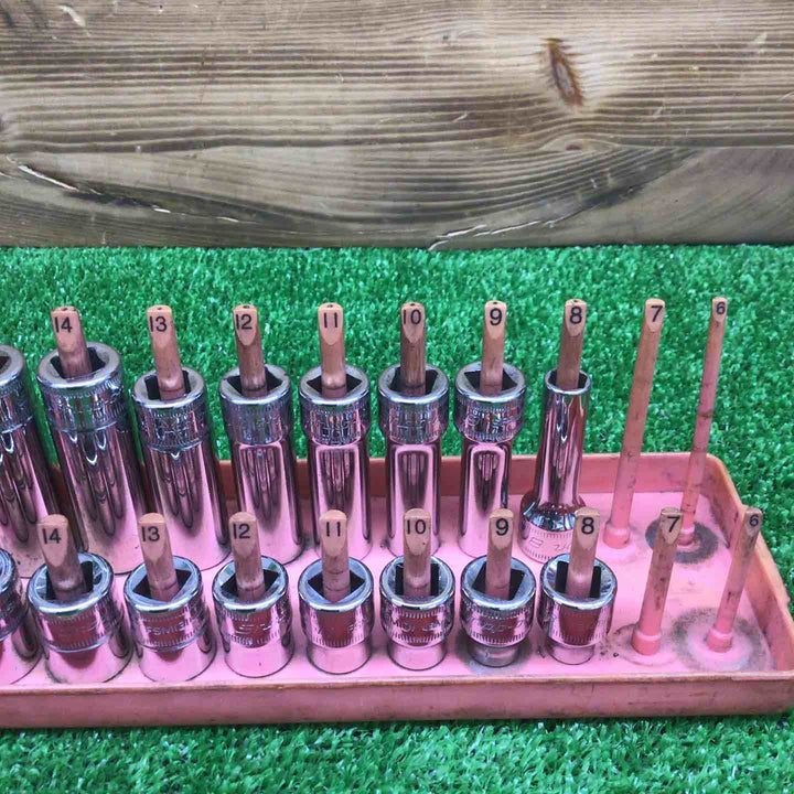 【現状品】 スナップオン/Snap-on 3/8 6角 ディープソケット SFSM8-19/FSM8I-19I 【鴻巣店】