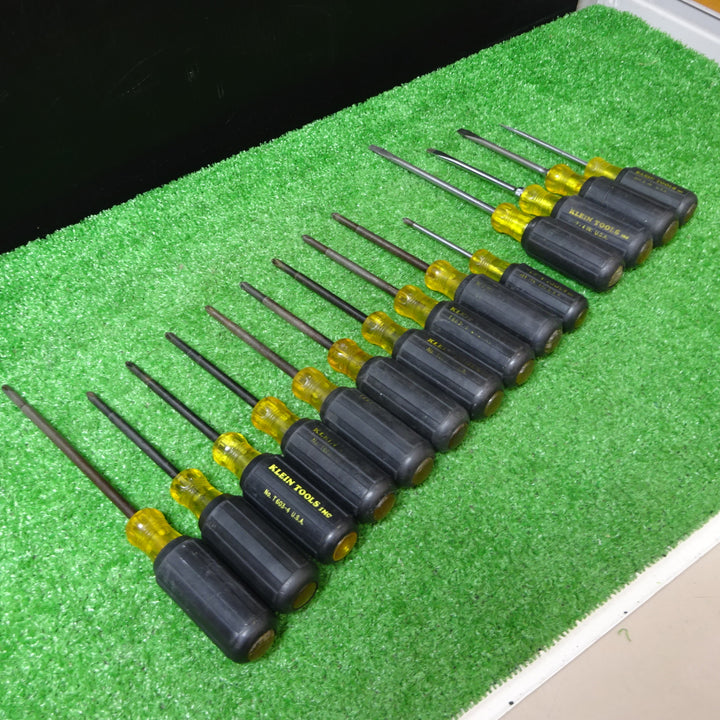 クラインツール/KLEIN TOOLS プラスドライバー 10本、マイナスドライバー 4本 計14本セット T-603 601? 型番不明 【岩槻店】