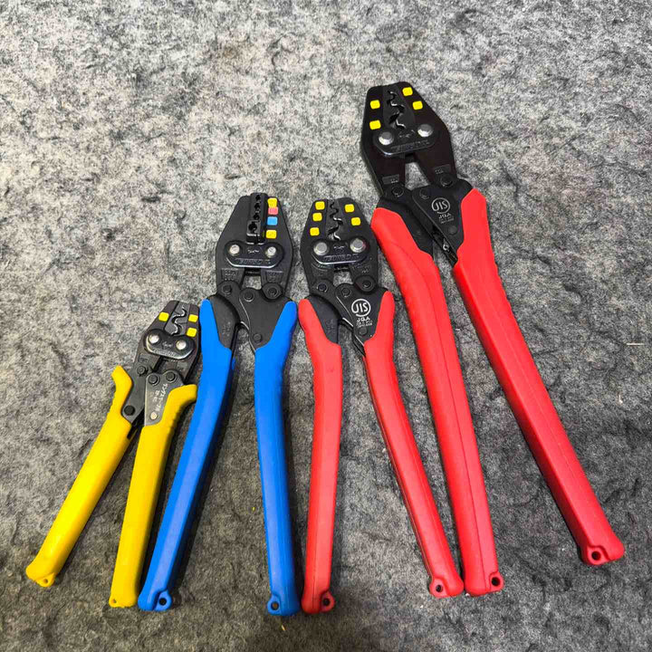 【中古美品】 ツノダ 手動圧着工具 まとめ 4点 電工 施設 電気 【桶川店】