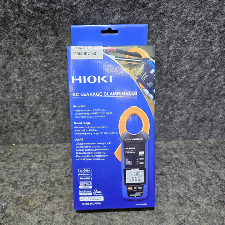 【未使用品】HIOKI ACリーククランプメータ CM4002-90【桶川店】