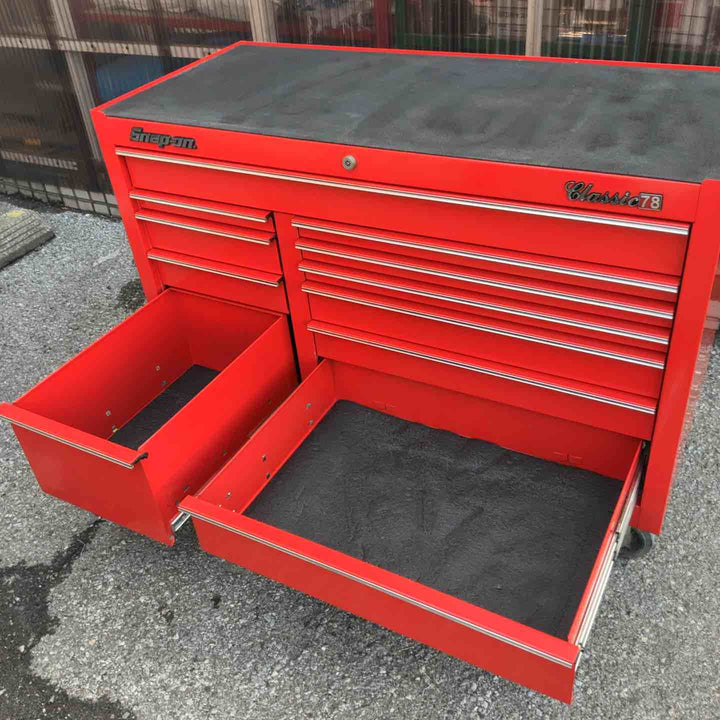 【店頭受取り限定】スナップオン(Snap-on) キャビネット ロールキャブ  KRA2411PBO ダブルバンク クラシックシリーズ 鍵1つ付き 引き出し11段【草加店】
