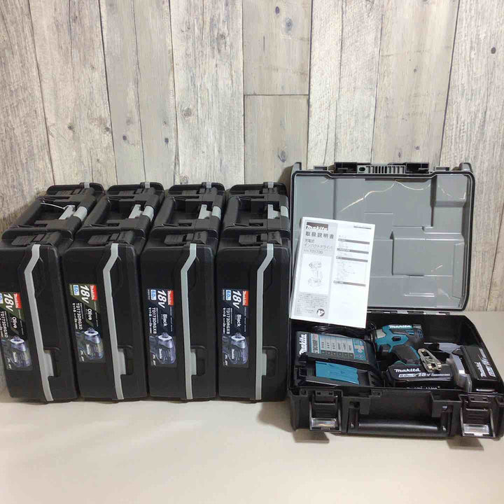 【未使用品】マキタ(makita) コードレスインパクトドライバー TD173DRGX TD173DRGXB TD173DRGXO 5台セット 青 ブルー 黒 ブラック オリーブ【戸田店】