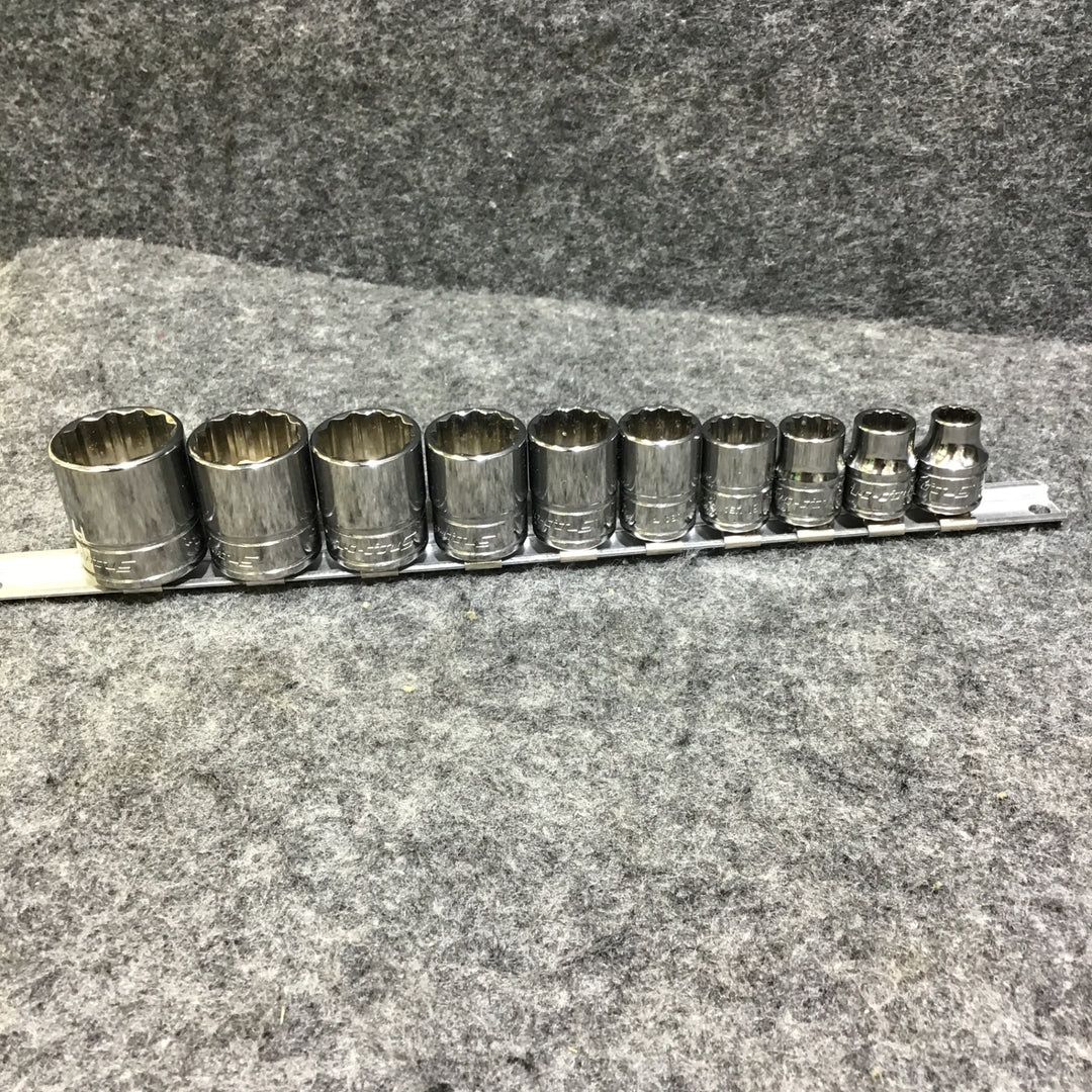 【美品】スナップオン(Snap-on) 3/8SQ インチシャローソケットセット 10個 【桶川店】