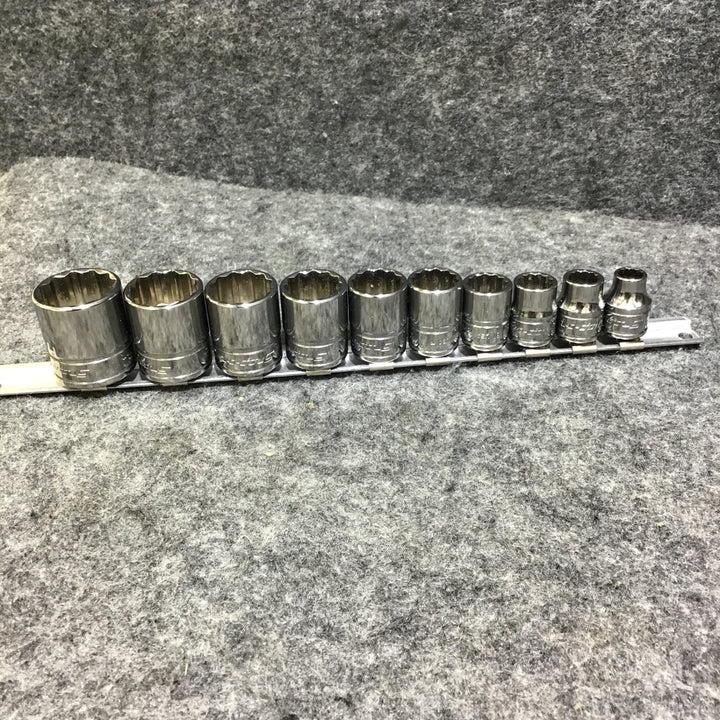 【美品】スナップオン(Snap-on) 3/8SQ インチシャローソケットセット 10個 【桶川店】