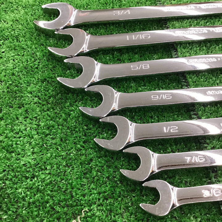 ▲ スナップオン(Snap-on) 切り替え式ラチェットコンビネーションレンチ7点セット SOXRR12A~24A 3/8~3/4インチ【桶川店】
