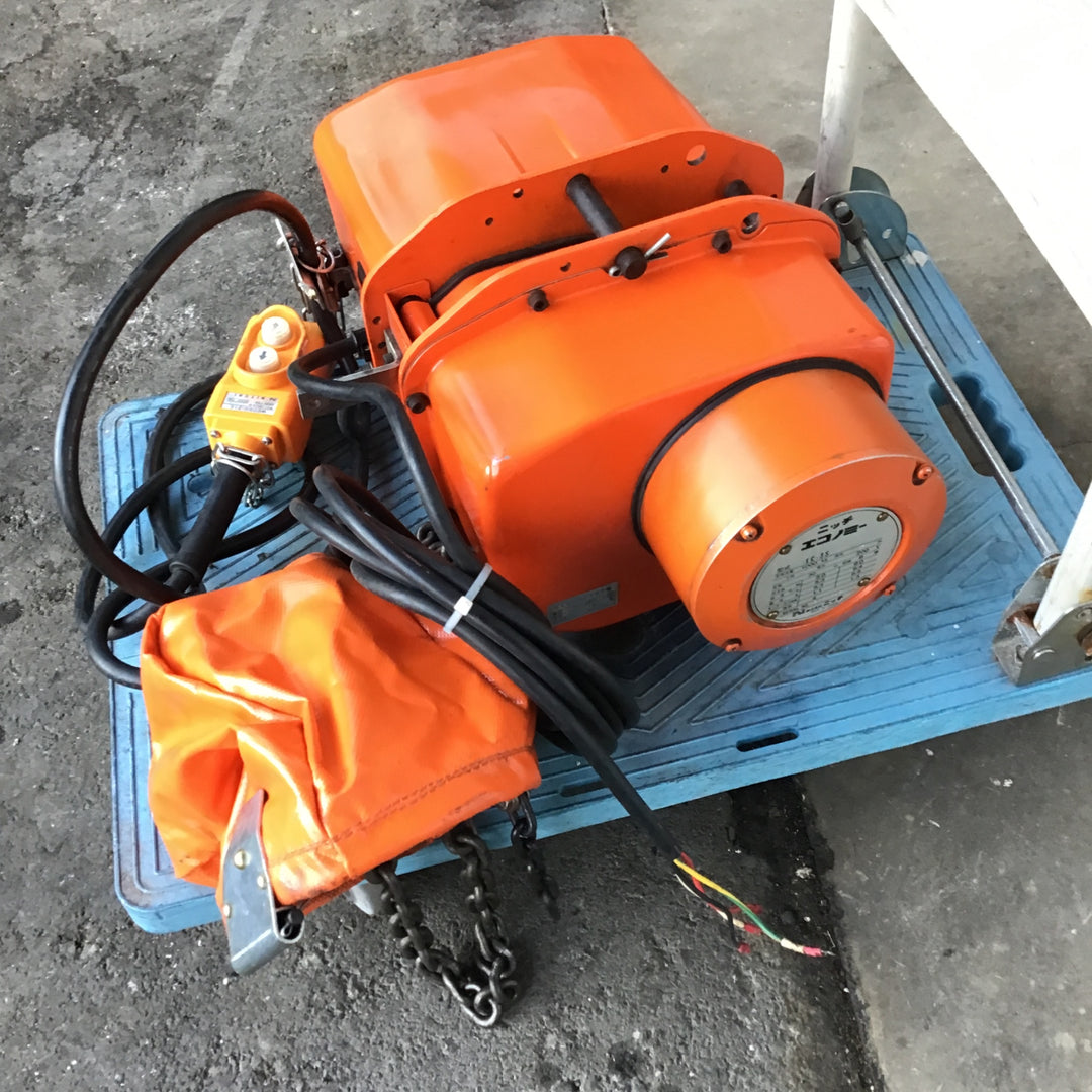 ※説明必読※【店頭受取り限定】ニッチ 1t 電動チェーンブロック EC-3S 1t 揚程3m【桶川店】