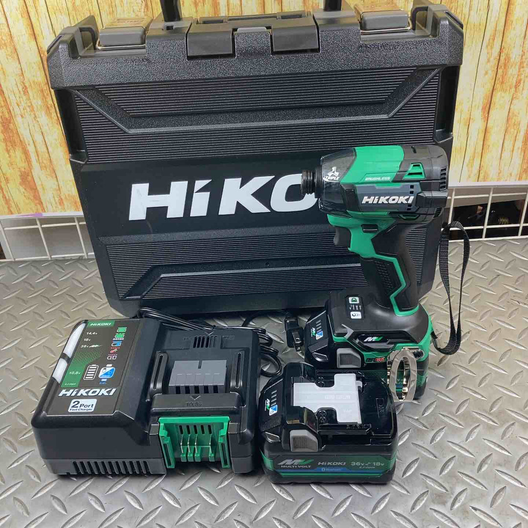 ★ハイコーキ(HIKOKI ※旧:日立工機) コードレスインパクトドライバ アグレッシブグリーン WH36DD(2XHLSZ)【川崎店】