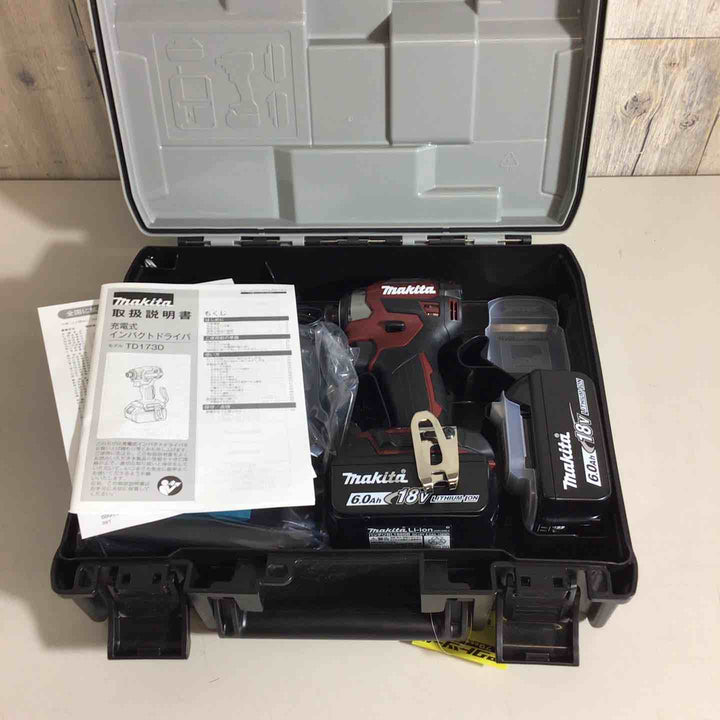 ★マキタ(makita) コードレスインパクトドライバー TD173DGXAR レッド【戸田店】