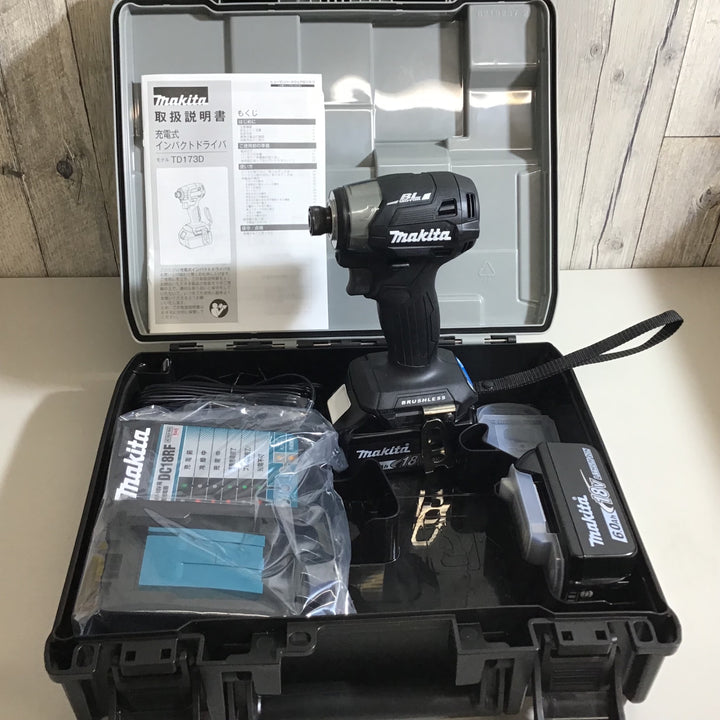 【未使用品】マキタ makita インパクトドライバー TD173 18V 3台セット 青 黒 オリーブ【戸田店】