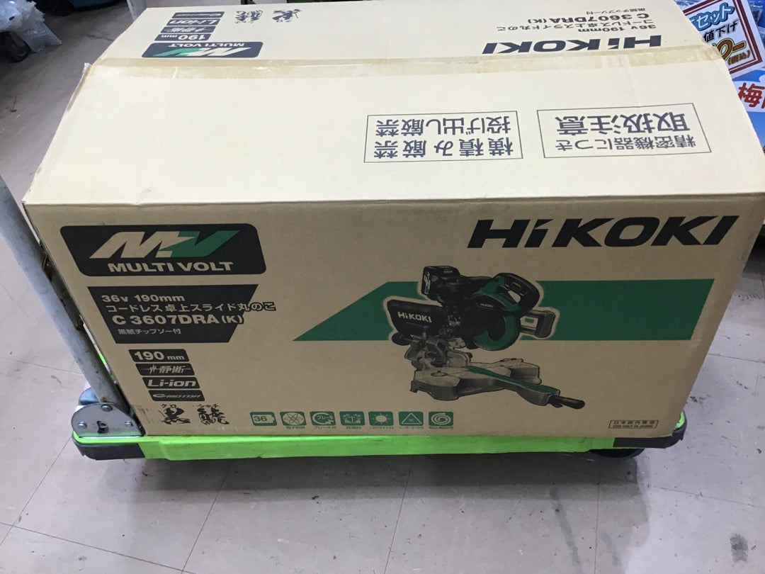 ★ハイコーキ(HIKOKI ※旧:日立工機) コードレス卓上スライド丸ノコ C3607DRA(K)(XPSZ)【草加店】
