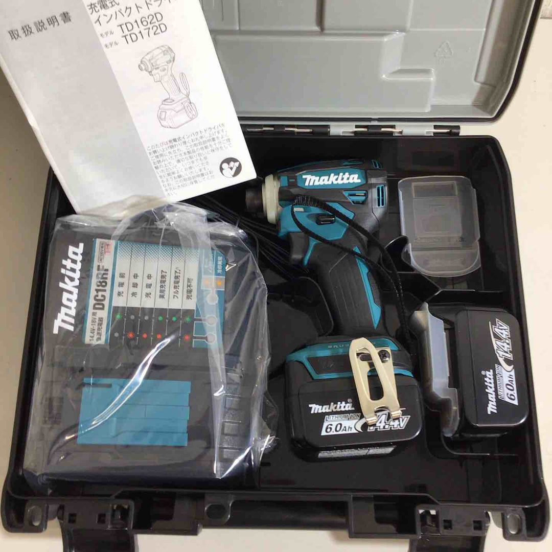 【未使用品】★純正バッテリー2個&充電器付き フルセット★マキタ(makita) コードレスインパクトドライバー TD162DRGX【戸田店】