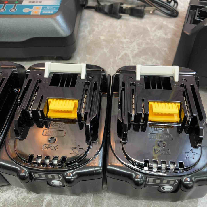 マキタ(makita) リチウムイオンバッテリー 18V/6.0Ah BL1860B 4個+急速充電器 DC18RF 2個 セット【八潮店】