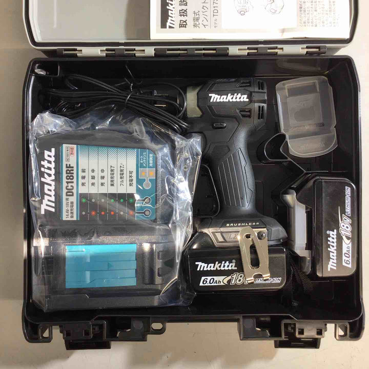 【未使用品】マキタ(makita) コードレスインパクトドライバー TD173DRGXB 3台セット ブラック【戸田店】