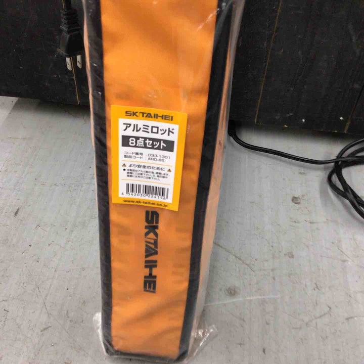 【未使用品(未開封)】 SK TAIHEI 大平産業 アルミロッド8点セット ARD-8S 表面縦目盛 裏面横目盛 【戸田店】