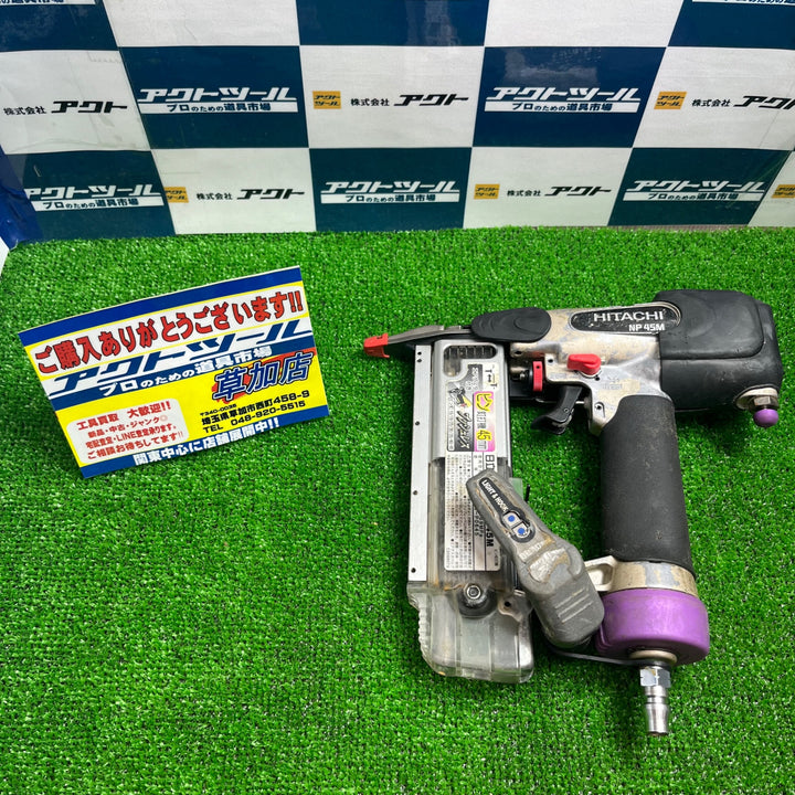 ★ハイコーキ(HIKOKI ※旧:日立工機) 常圧ピンネイラ NP45M ボタン破損【草加店】