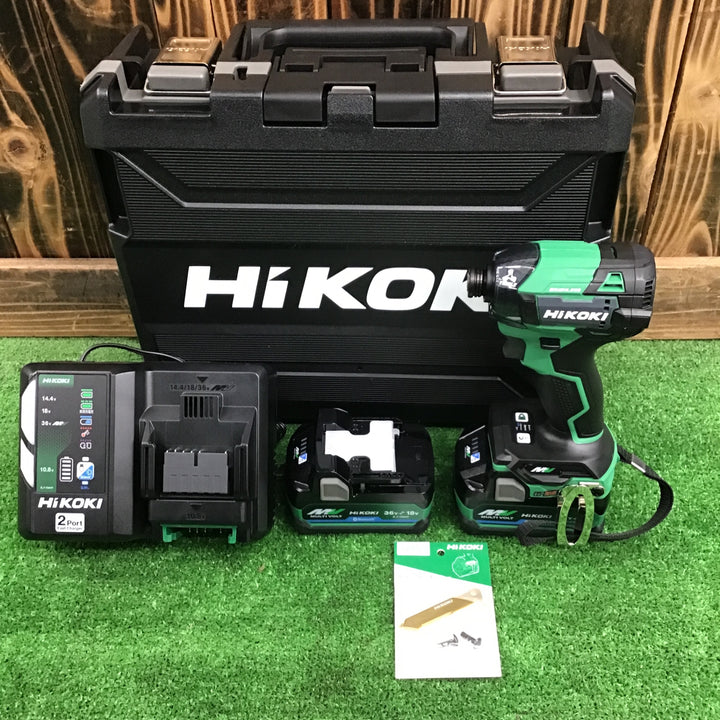 【未使用・おまけ付き!】 ハイコーキ マルチボルト インパクトドライバ WH36DD(2XHLSZ) アグレッシブグリーン 【桶川店】