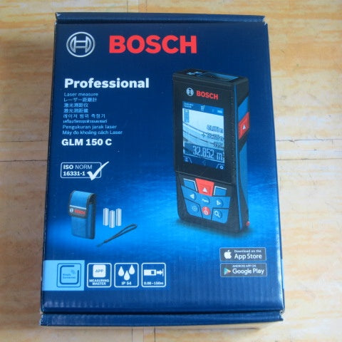 〇BOSCH ボッシュ データ転送レーザー距離計 GLM150C型【川崎店】