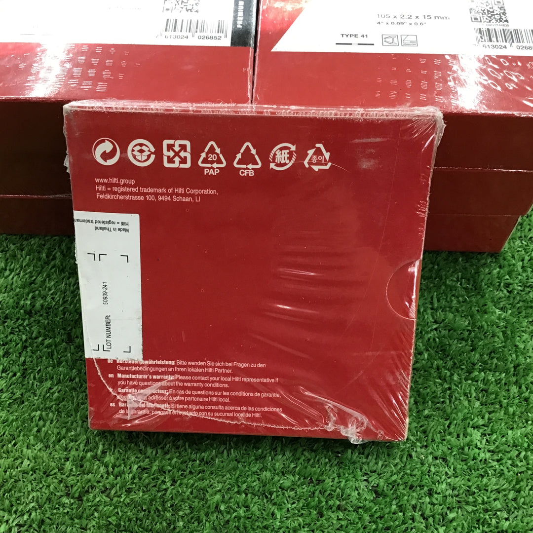 ヒルティ(HILTI) 切断砥石 AC-D SP 105X2.2X15mm TYPE 41 7箱セット 一部箱潰れ、破れあり【桶川店】