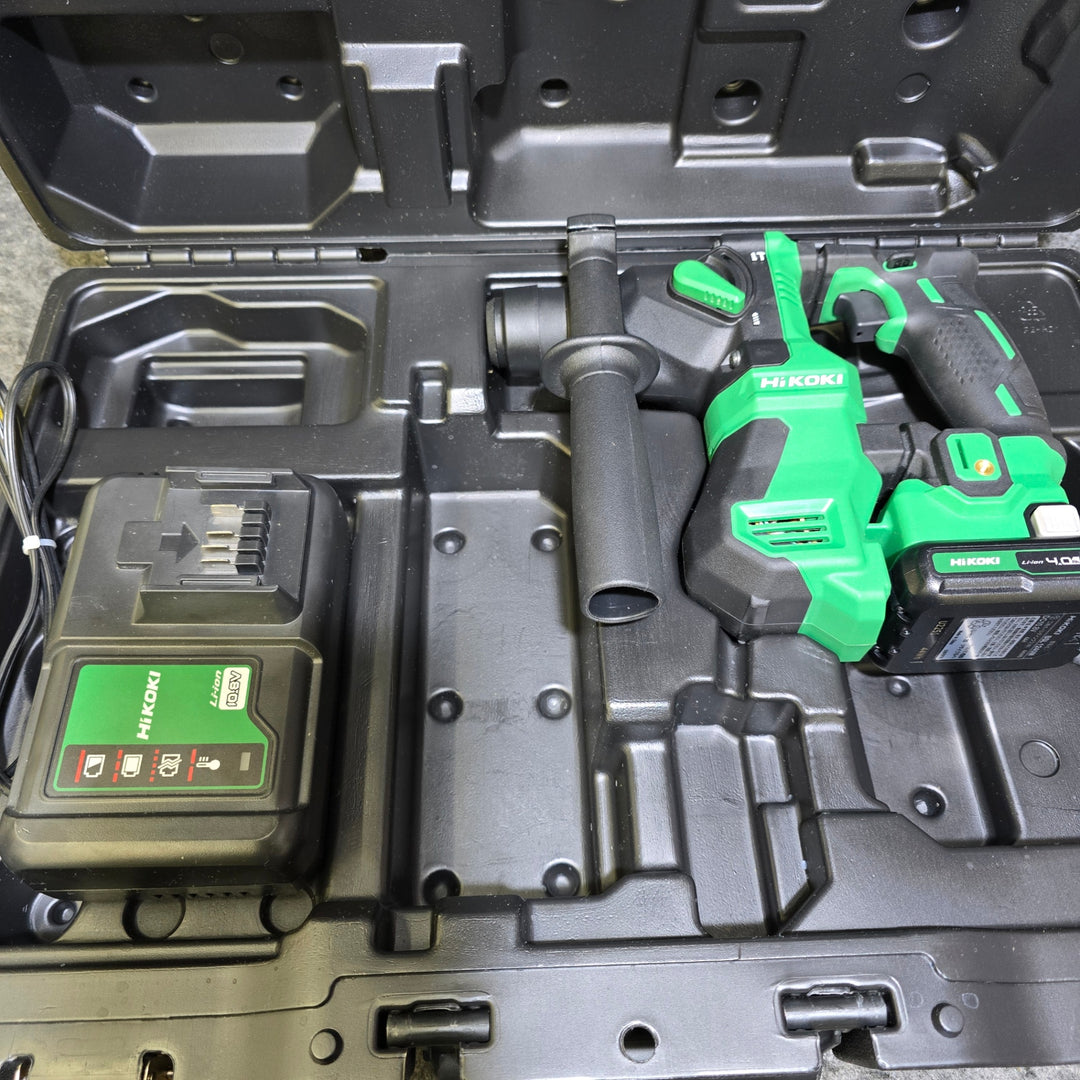 【美品】HiKOKI(ハイコーキ) 10.8V コードレス ハンマドリル  DH12DD(LSK) 蓄電池1個・充電器・ケース付き【桶川店】