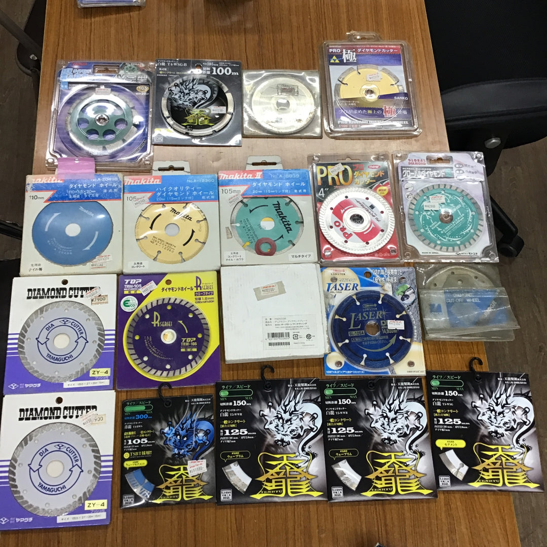 在庫処分!ダイヤモンドホイール・カッターまとめ売り マキタ HITACHI サイズ・メーカー混在 コンクリ グラインダ【桶川店】