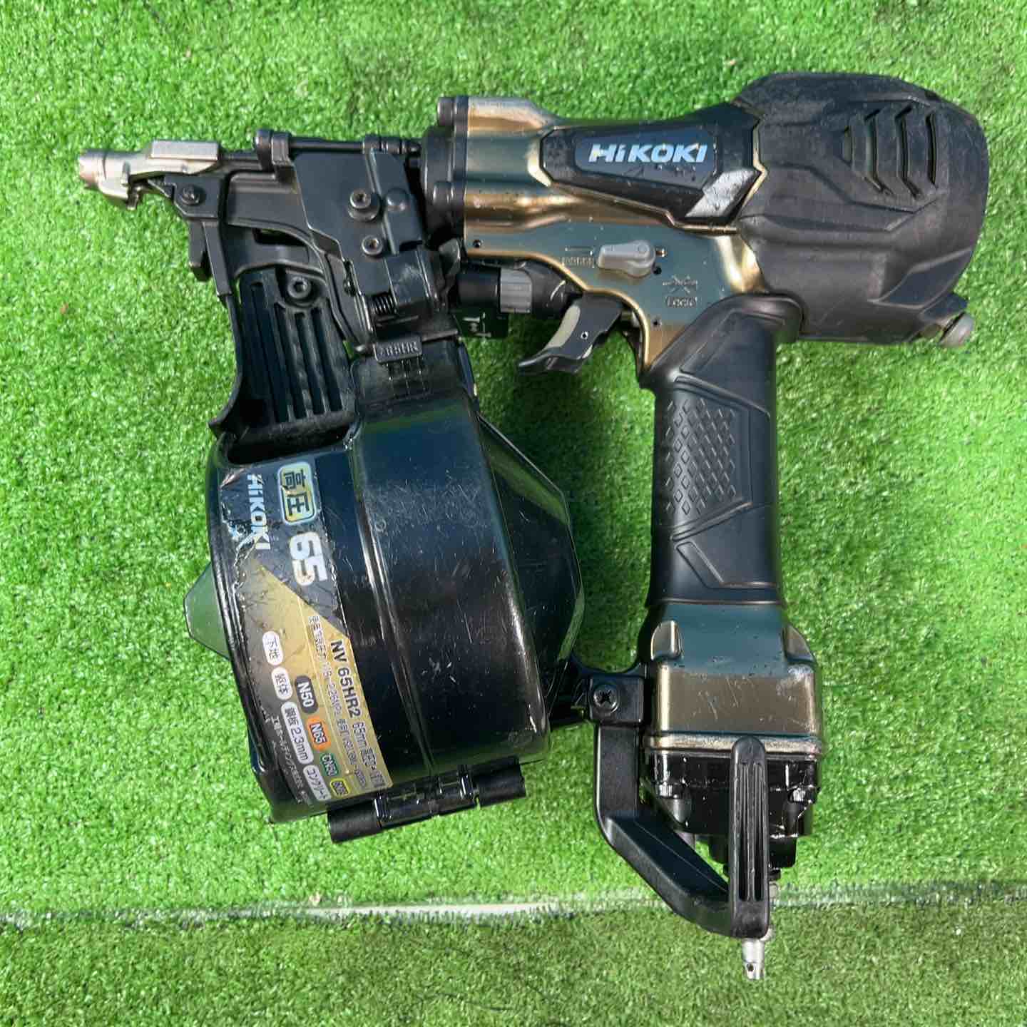 日立 - めめめさん専用ハイコーキ  高圧釘打機　NV65HR2 とチップソー　2枚付 NV65HR2(S) 高圧ロール釘打機 1台 HiKOKI(旧:日立工機) 【通販