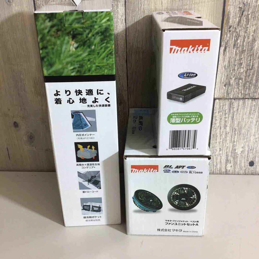 【未使用品(未開封)】makita マキタ A-72126 A-72132 ファンベストLL ユニットセット 空調服 バッテリー【戸田店】