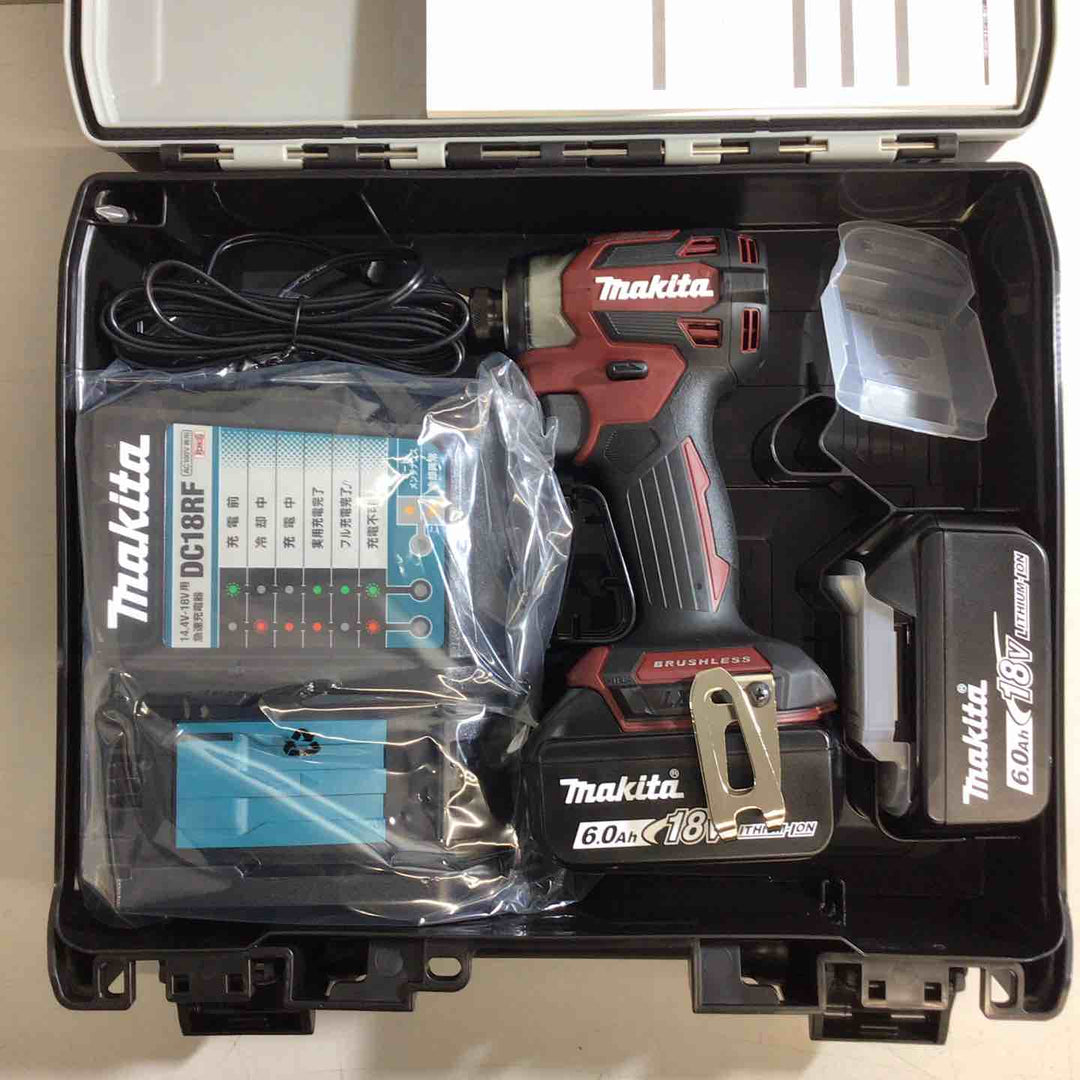 【未使用品】マキタ(makita) コードレスインパクトドライバー TD173DGXAR 3台セット レッド【戸田店】