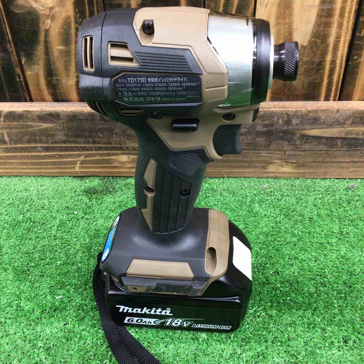 マキタ(makita) コードレスインパクトドライバー TD173DZAB 限定カラー BL1860Bバッテリー×1【桶川店】