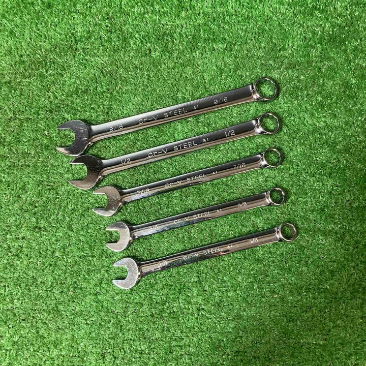 【中古品】ハーレーダビッドソン 純正工具 コンビネーションレンチ(9/16・1/2・7/16・3/8×2)5本セット【岩槻店】