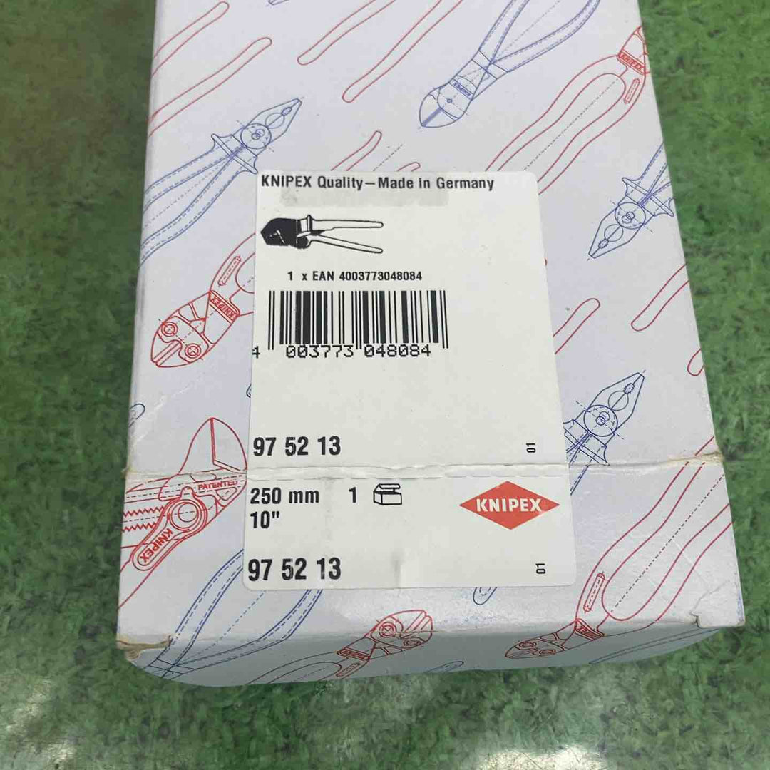【未使用品】KNIPEX社 9752-13 圧着ペンチ 250㎜ 9752-13