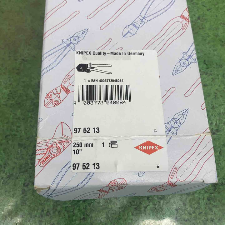 【未使用品】KNIPEX社 9752-13 圧着ペンチ 250㎜ 9752-13