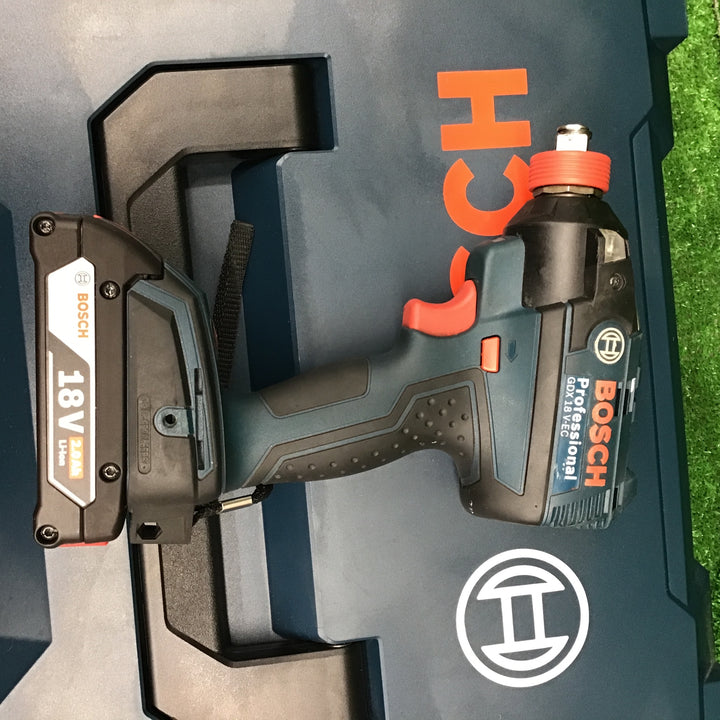 〇BOSCH(ボッシュ)  コードレスインパクトドライバー・レンチ GDX18V-EC 2.0Ahバッテリー4個付き!【桶川店】