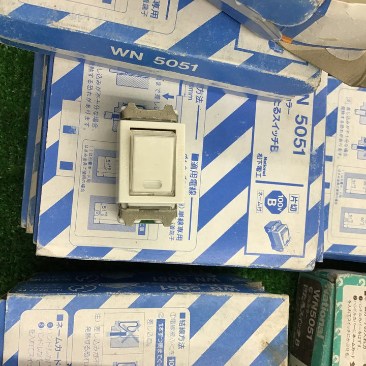 National ナショナル 埋込ホタルスイッチ WN5051 14箱 1箱10個入り 1箱WN5241混じってます【桶川店】