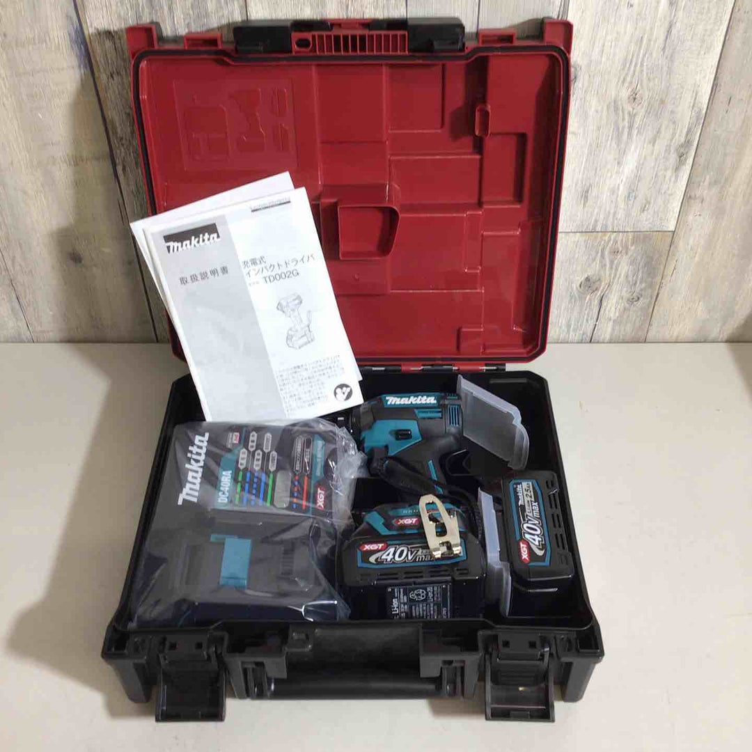 【未使用品】マキタ(makita) TD002GRDXO 40Vmax 充電式インパクトドライバ オリーブ×2、ブラック、イエロー、ブルー5台セット【戸田店】