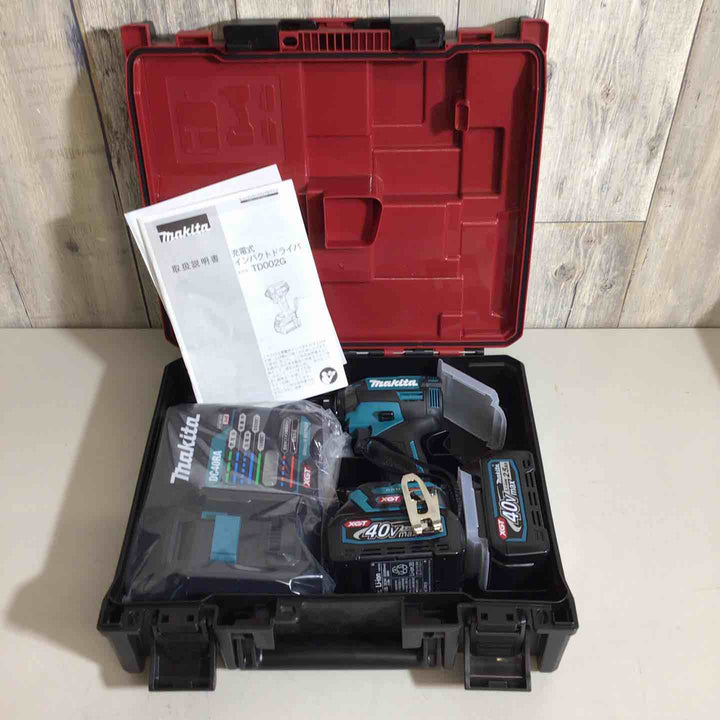 【未使用品】マキタ(makita) TD002GRDXO 40Vmax 充電式インパクトドライバ オリーブ×2、ブラック、イエロー、ブルー5台セット【戸田店】