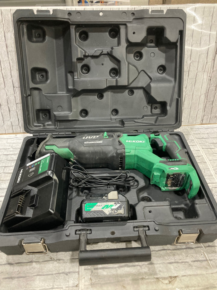 ★ハイコーキ(HIKOKI ※旧:日立工機) コードレスセーバーソー CR36DA(XP) 切断能力:軟鋼Φ130mm、塩ビΦ130mm、木材 120mm、軟鋼板19mm【川口店】