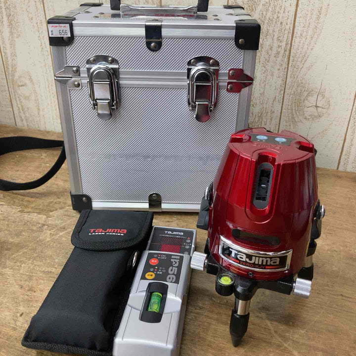 【中古品】◇タジマ(Tajima) レーザー墨出し器 矩十字・横  ZERO-KJY 赤色レーザー 受光器付き【柏店】