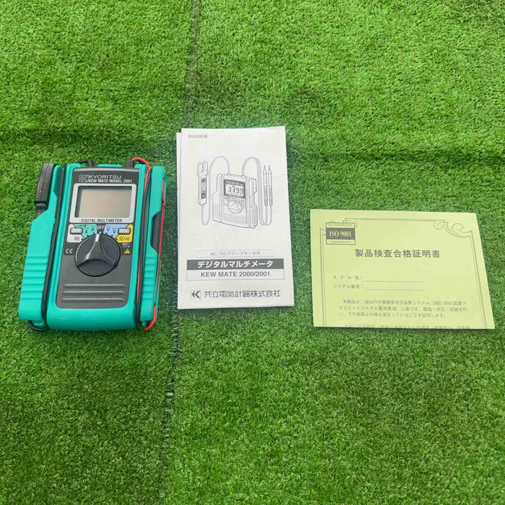【美品中古】 共立電気計器 (KYORITSU) 100A AC/DCクランプ付デジタルマルチメータ KEWMATE 2001 旧モデル 【桶川店】