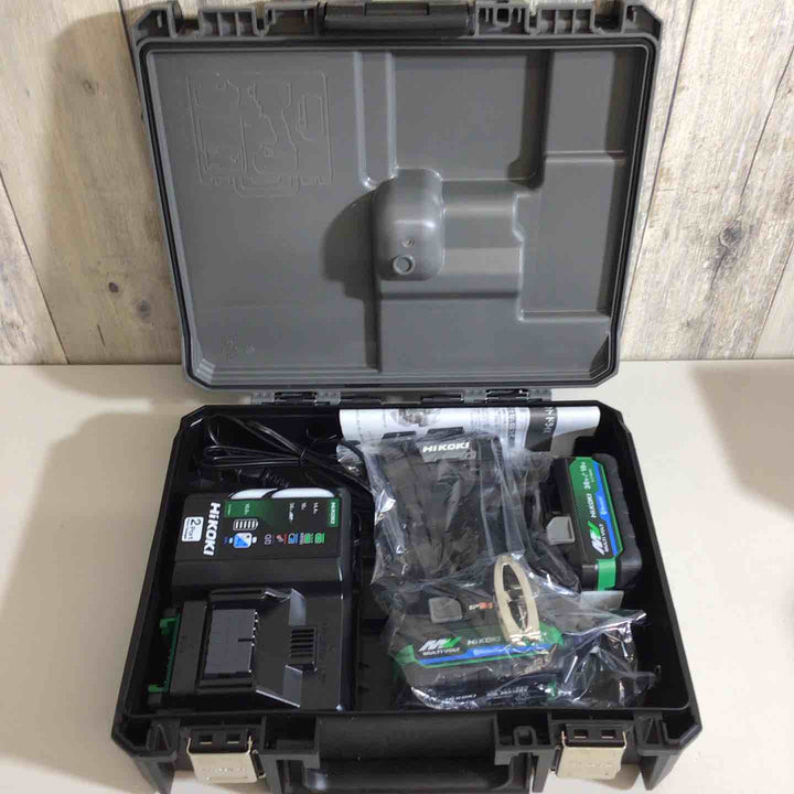 【未使用品】★純正バッテリー2個&充電器付き フルセット★ハイコーキ(HIKOKI ※旧:日立工機) コードレスインパクトドライバ ストロングブラック WH36DD(2XHBSZ) 黒【戸田店】