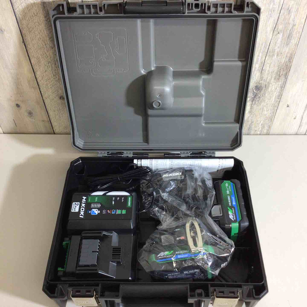 【未使用品】★純正バッテリー2個&充電器付き★ハイコーキ(HIKOKI ※旧:日立工機) コードレスインパクトドライバ ストロングブラック WH36DD(2XHBSZ) 黒 ブラック【戸田店】